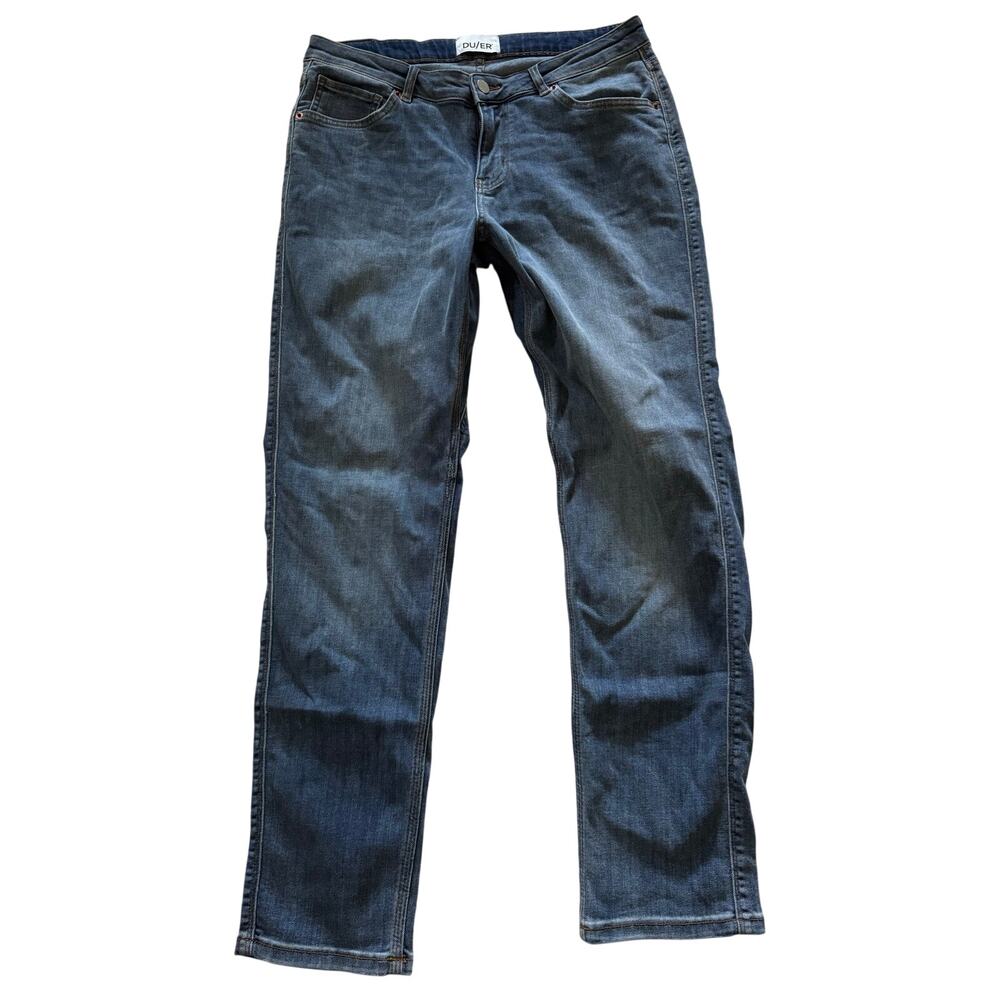 DU/ER Jeans Men's 29 X 30 Medium Blue Denim Straight Leg Relaxed Fit